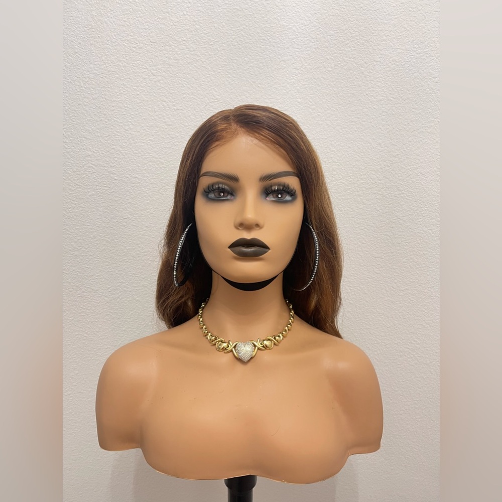 New! Unworn! 22”  Pre Cut Lacefront Wear and Go Glueless Human Hair Highlight Wi